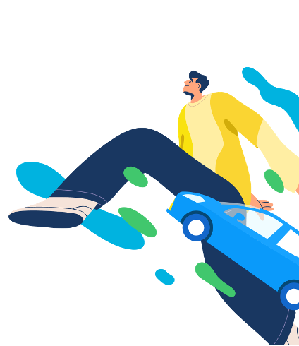 移動する男性イラスト